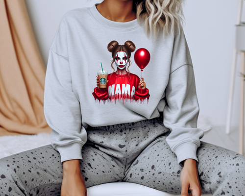 Load image 1 in gallery view. Halloween Clown Mama