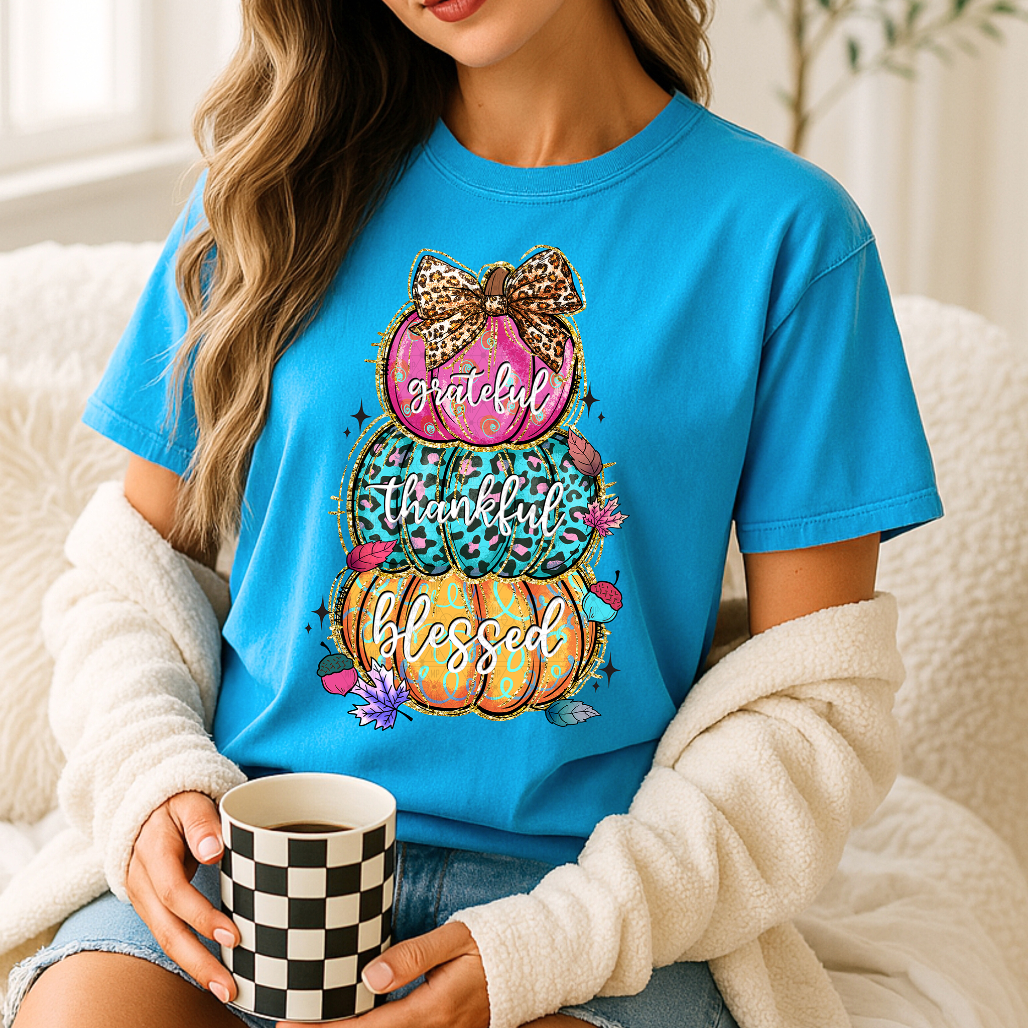 Bright Leopard Grateful Thankful Blessed