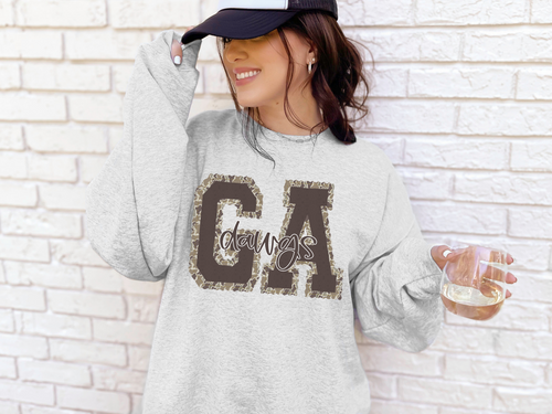 Load image 1 in gallery view. Camo GA Dawgs