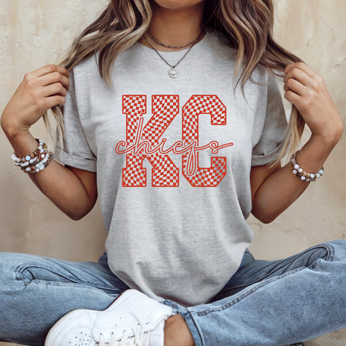 Load image 1 in gallery view. Red Checkered KC