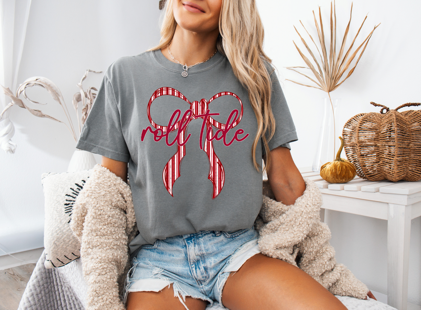 Preppy Roll Tide Bow