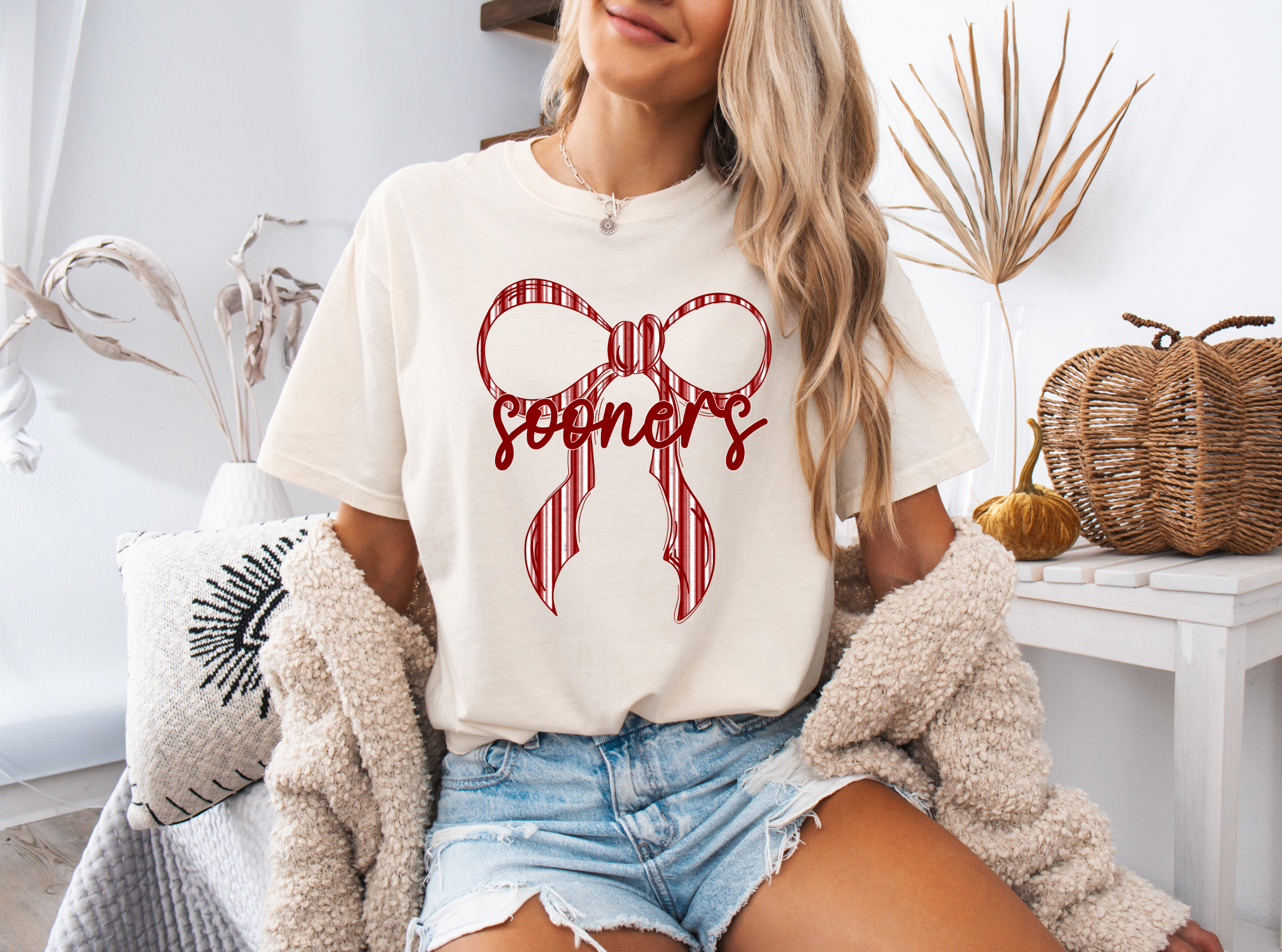 Preppy Sooner Bow