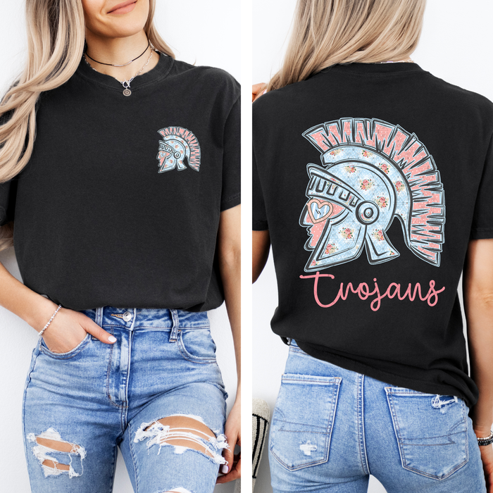 Preppy Floral Trojans
