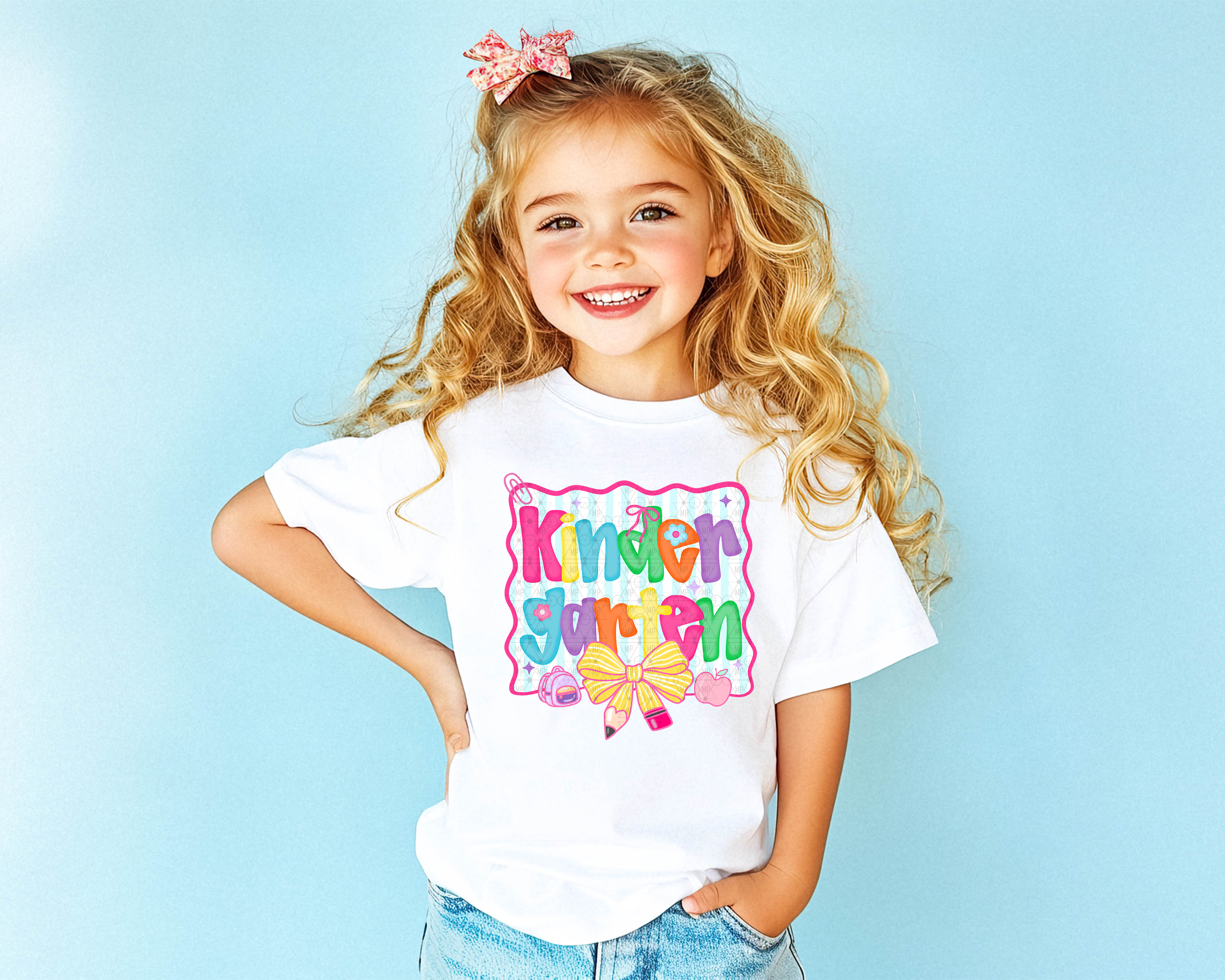 Cute Doodle Kindergarten Pink