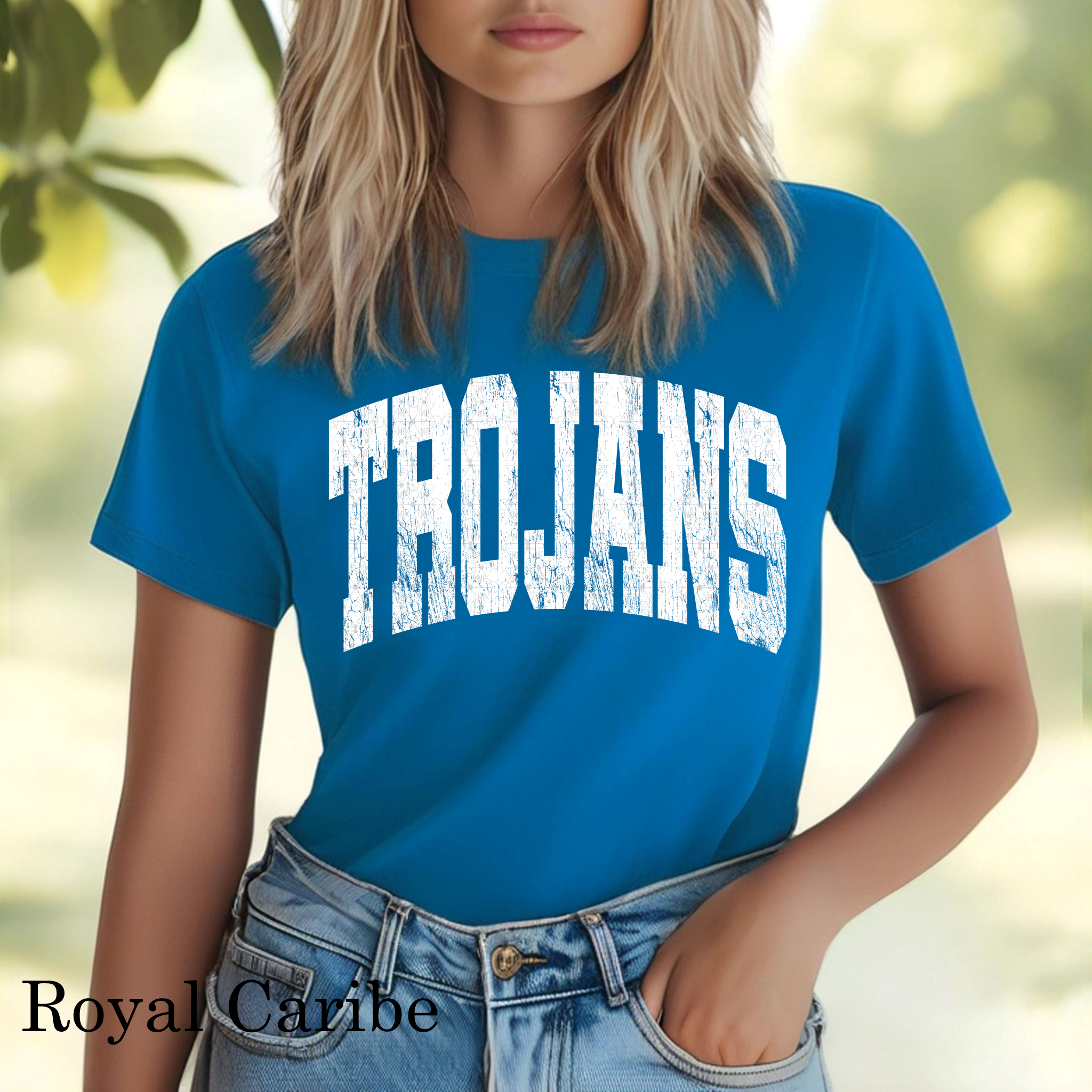 Giant White Varsity Trojans
