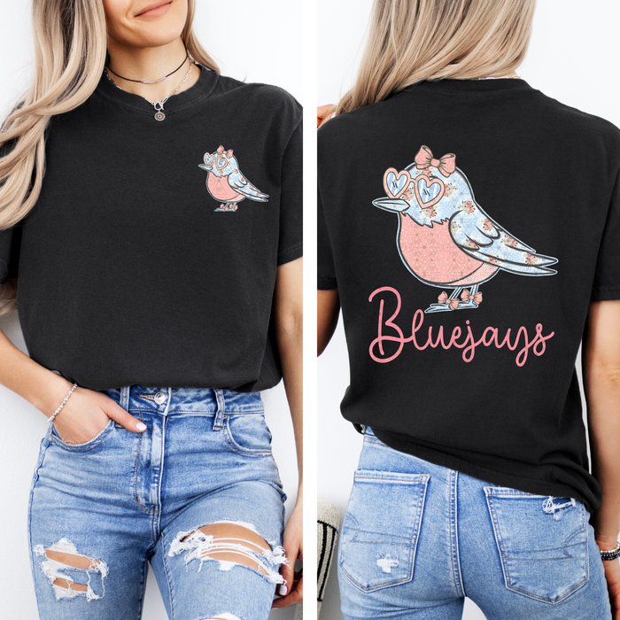 Preppy Floral Bluejays