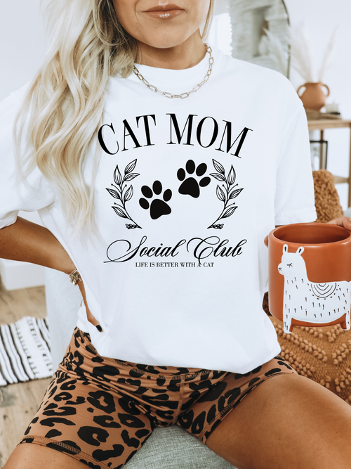Load image 1 in gallery view. Cat Mom Social Club