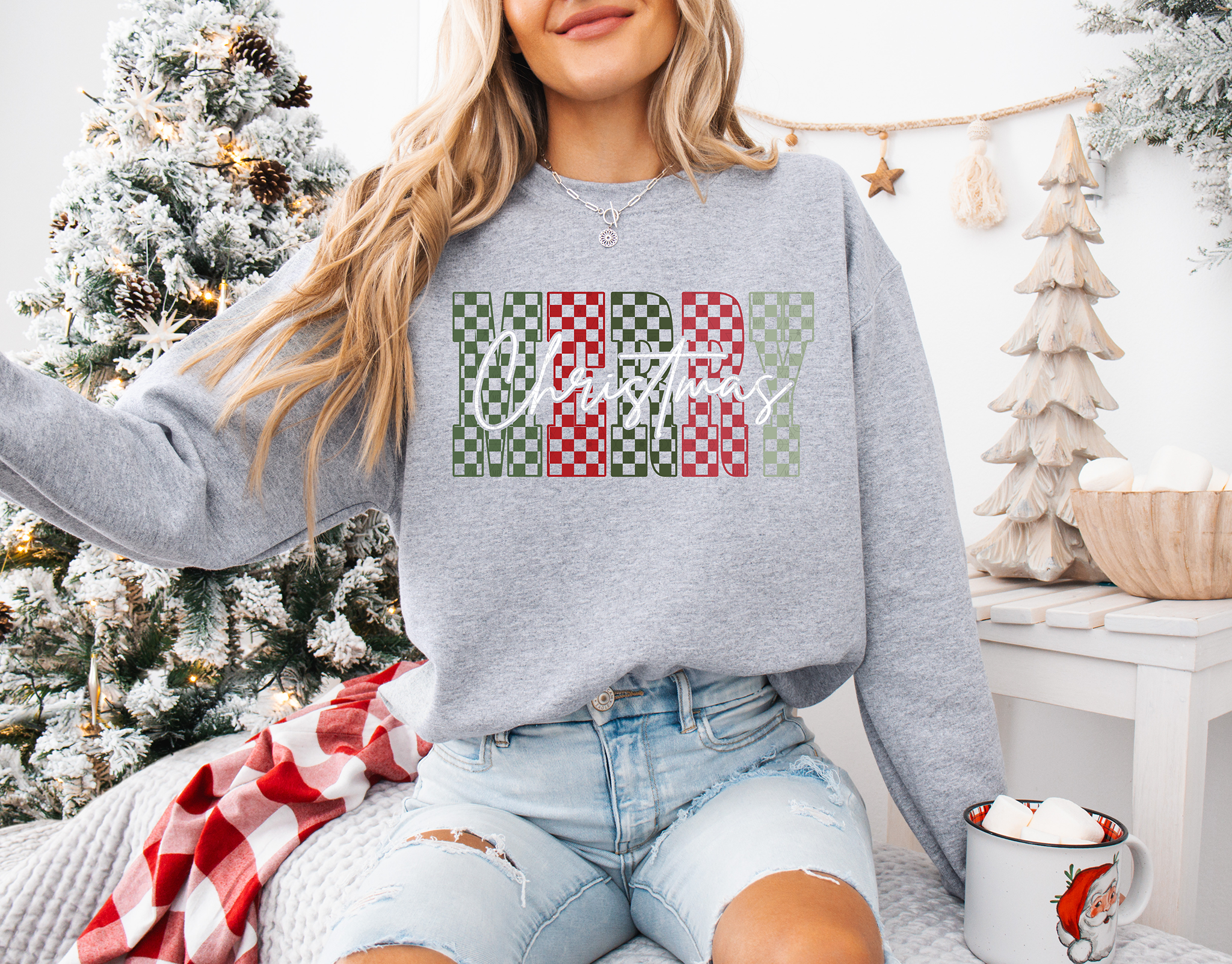 Checkered Merry Christmas
