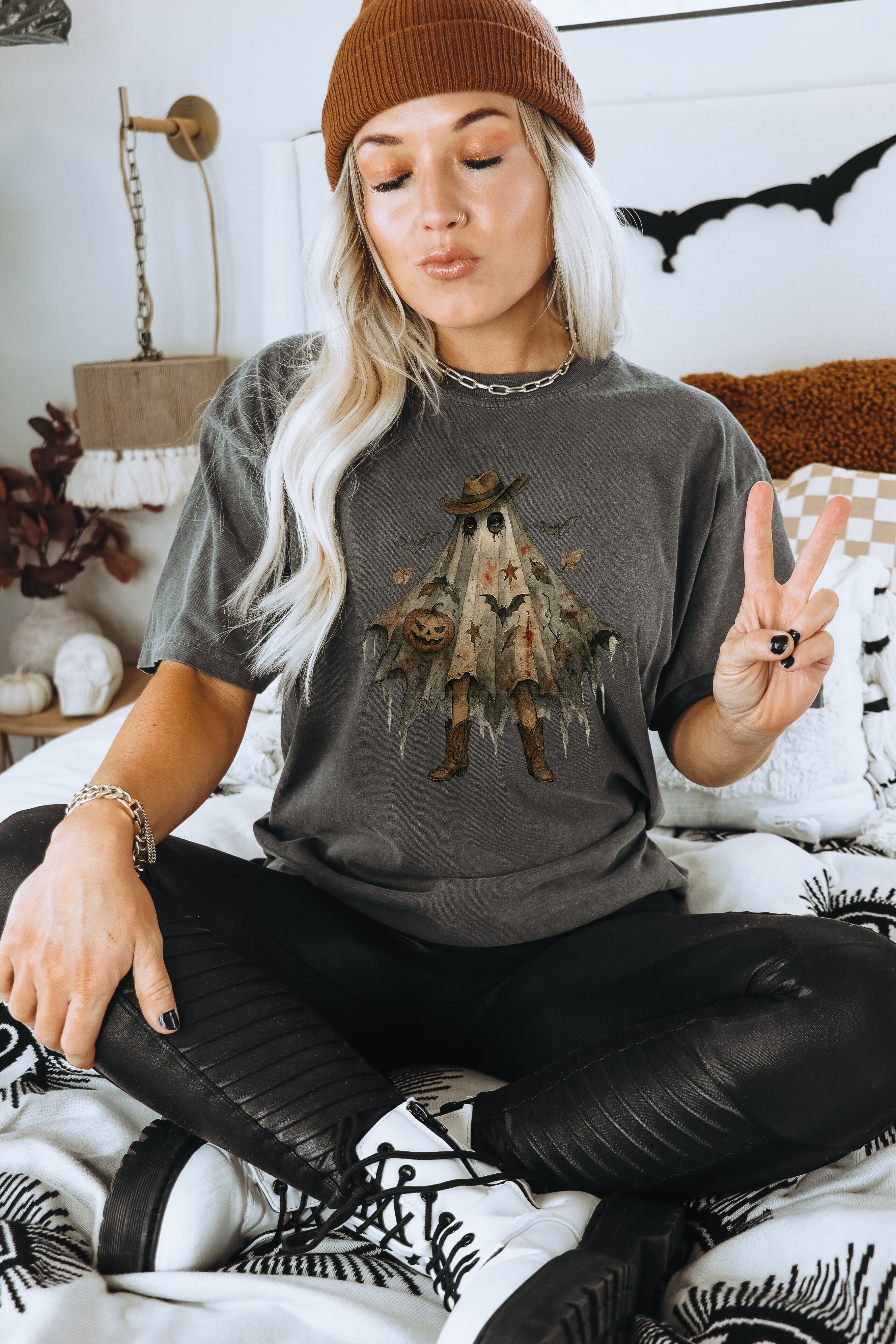 Scary Boho Cowgirl Ghost