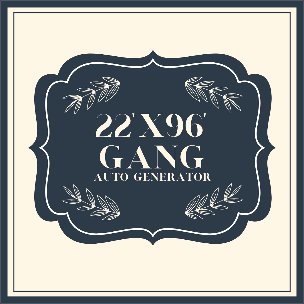 22" x 96" Gang Sheet Auto Generate Builder