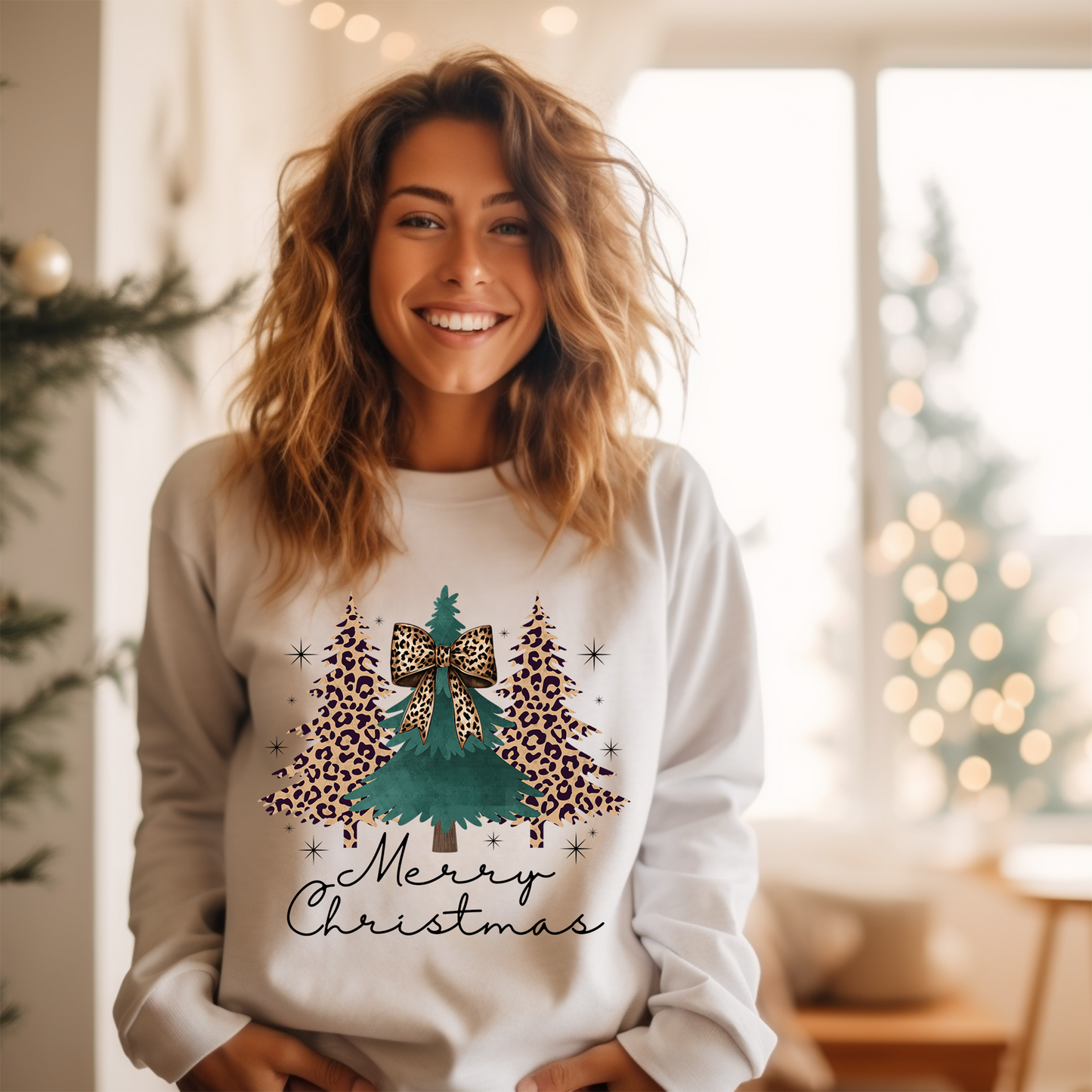 Leopard Trees Merry Christmas