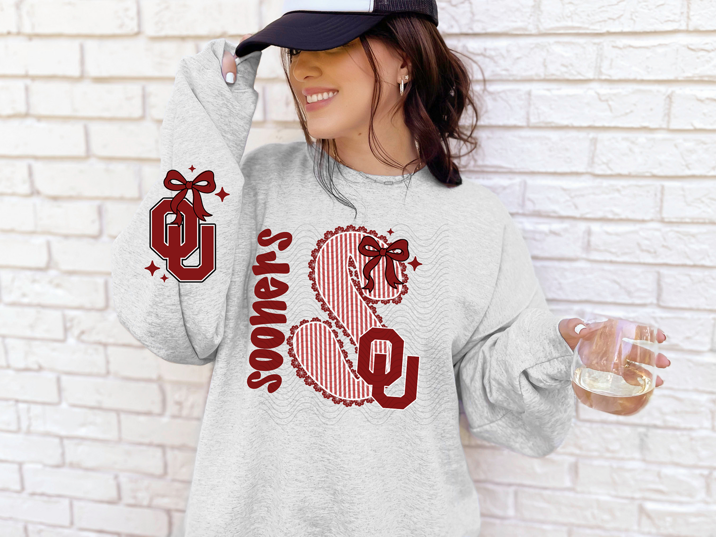 Seersuckers Sooners with Sleeve