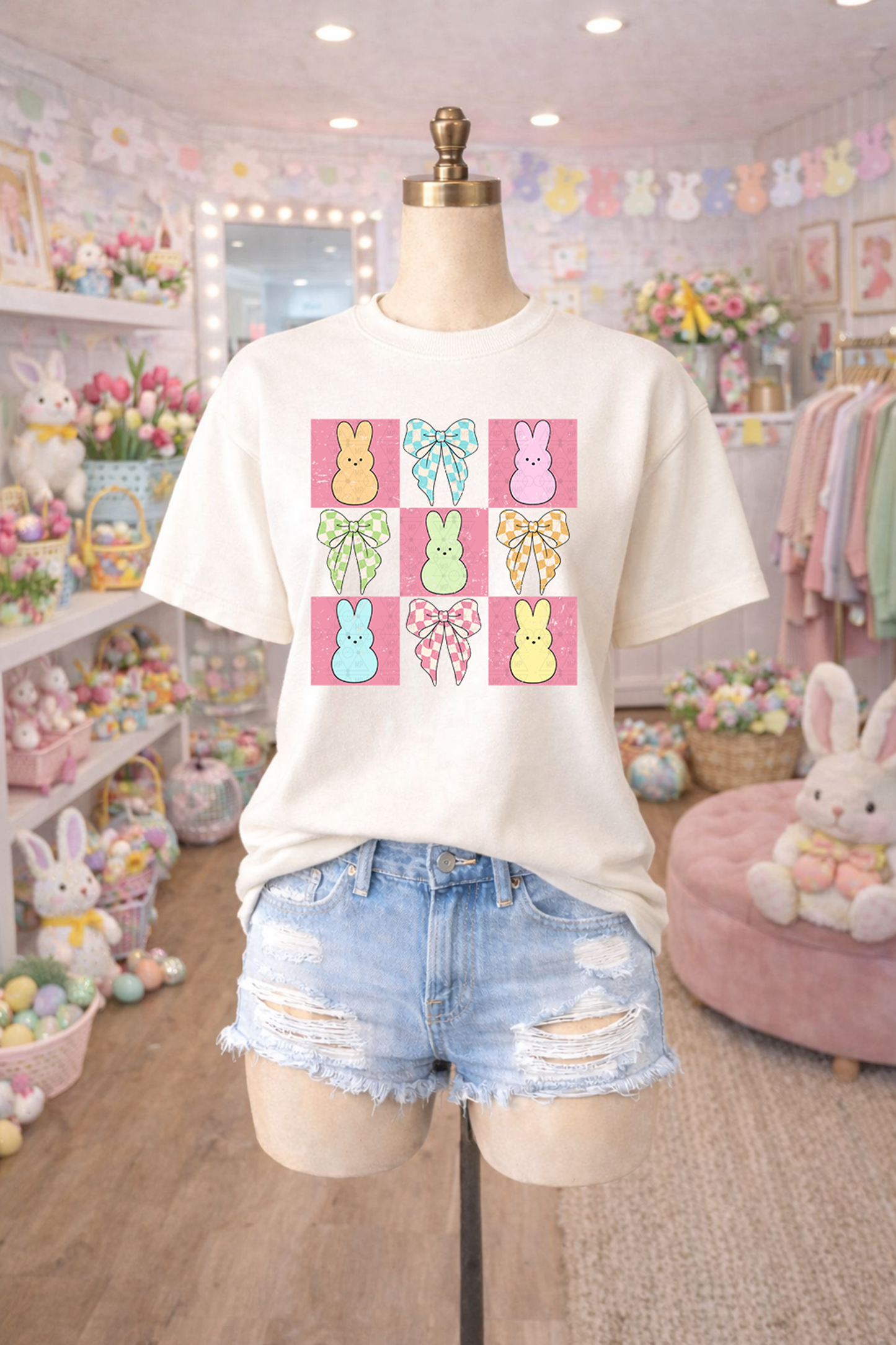 Checkered Peeps and Bows