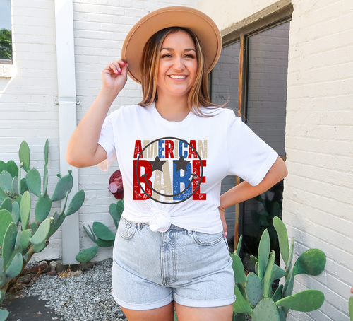 Load image 1 in gallery view. American Babe Smiley