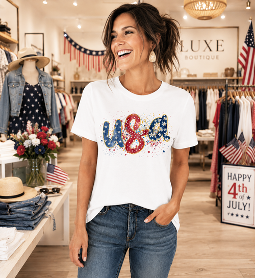 Load image 1 in gallery view. Splatter USA Doodle