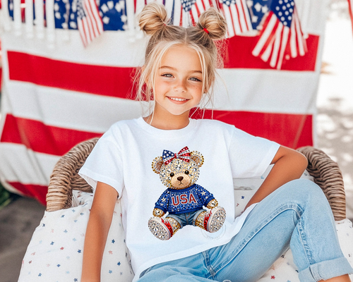 Load image 1 in gallery view. American Rhinestone Bear
