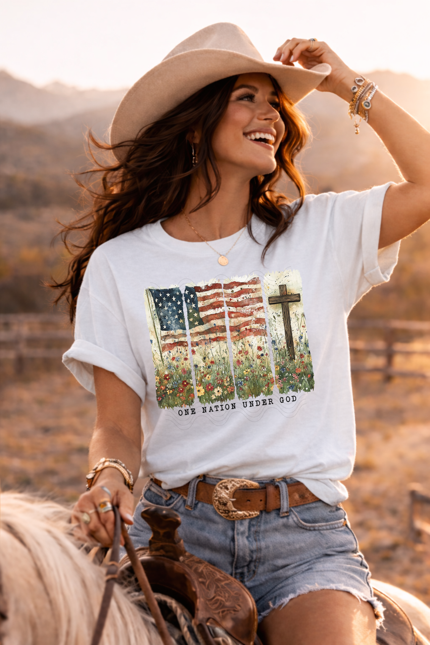 One Nation Under God Painted
