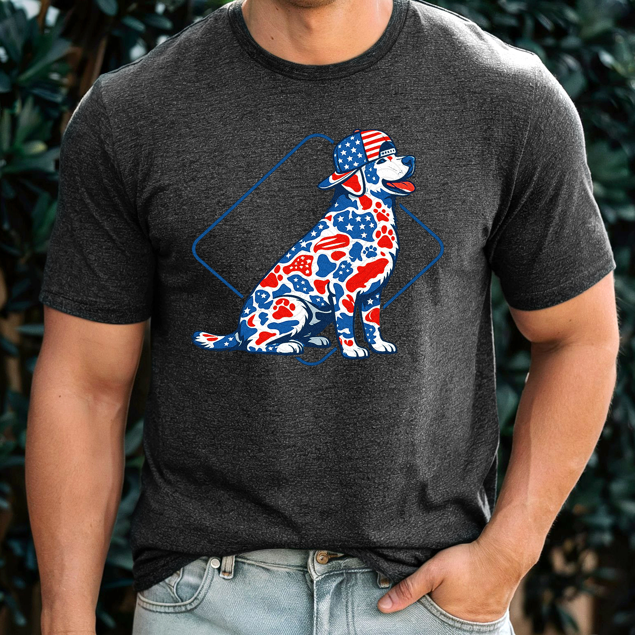 American Red White And Blue Lab