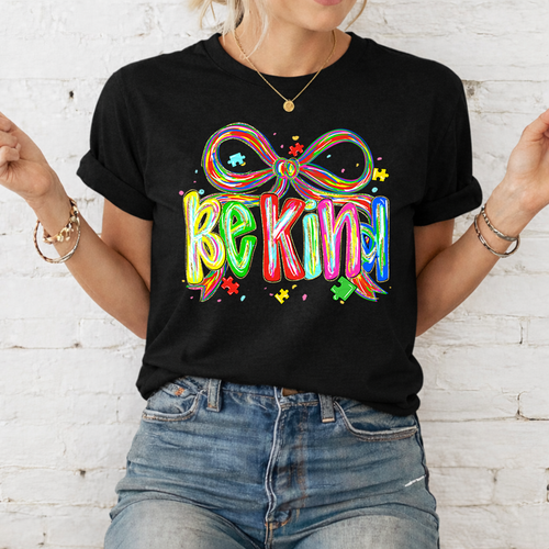 Load image 1 in gallery view. Be Kind Painted Bow