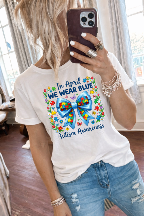 Load image 1 in gallery view. In April We Wear Blue Autism Awareness