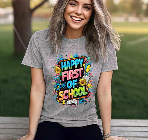 Load image 1 in gallery view. Happy First Day Of School