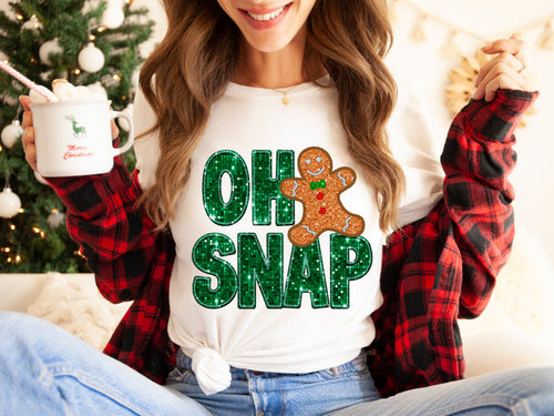 Load image 1 in gallery view. Oh Snap - Faux Sequin