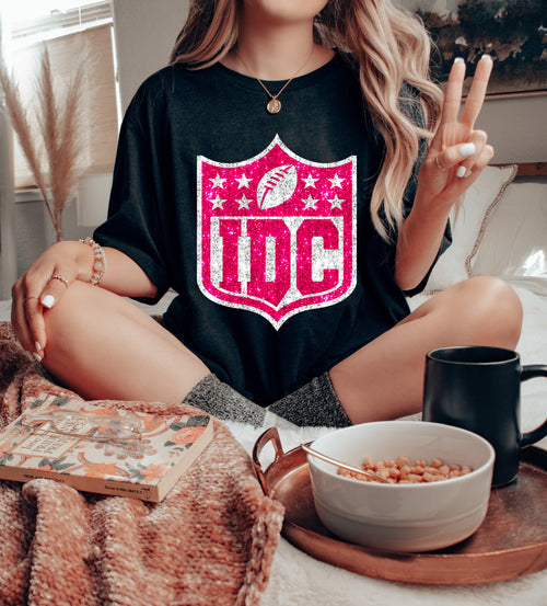 Load image 1 in gallery view. IDC Pink Faux Sparkle