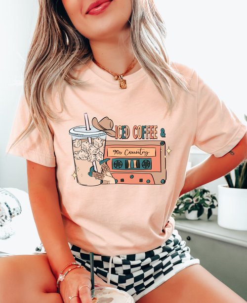 Load image 1 in gallery view. Iced Coffee and 90's Country