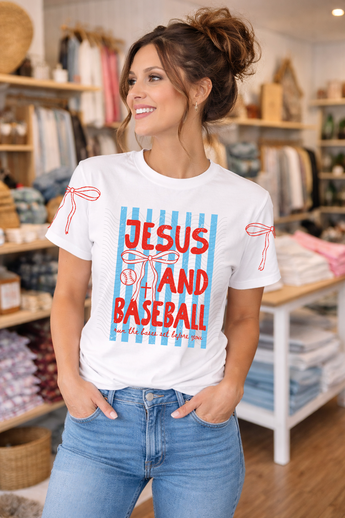 Jesus And Baseball with Sleeves