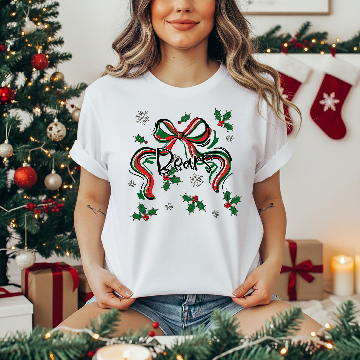 Preppy Christmas Bears