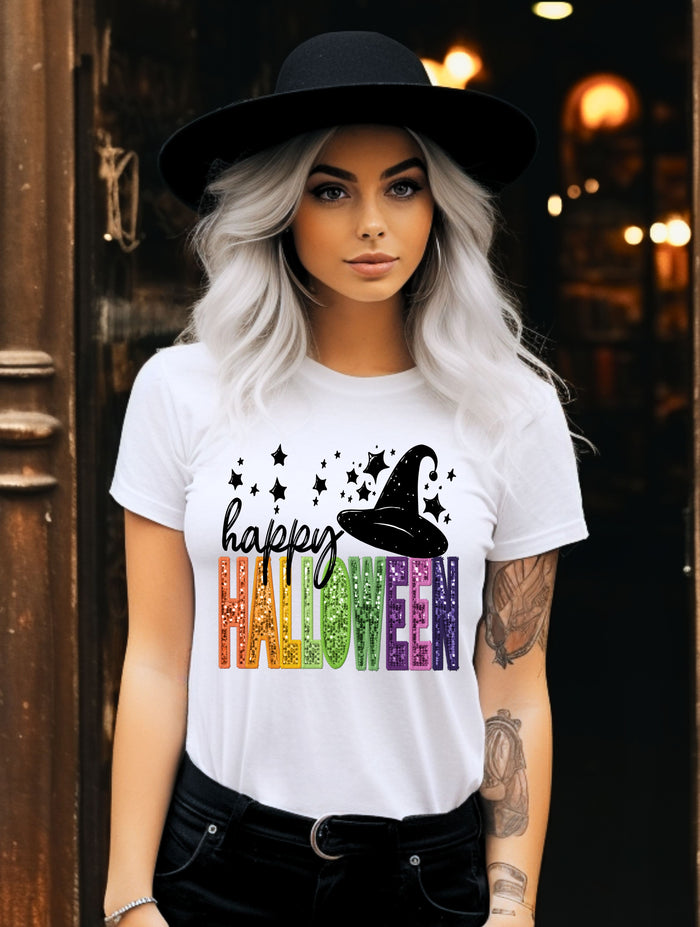Happy Halloween - Faux Sequin
