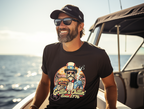 Load image 1 in gallery view. Grillin & Chillin Since 1776