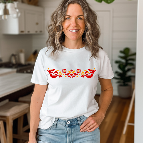 Load image 1 in gallery view. Pyrex Red and Gold Pattern