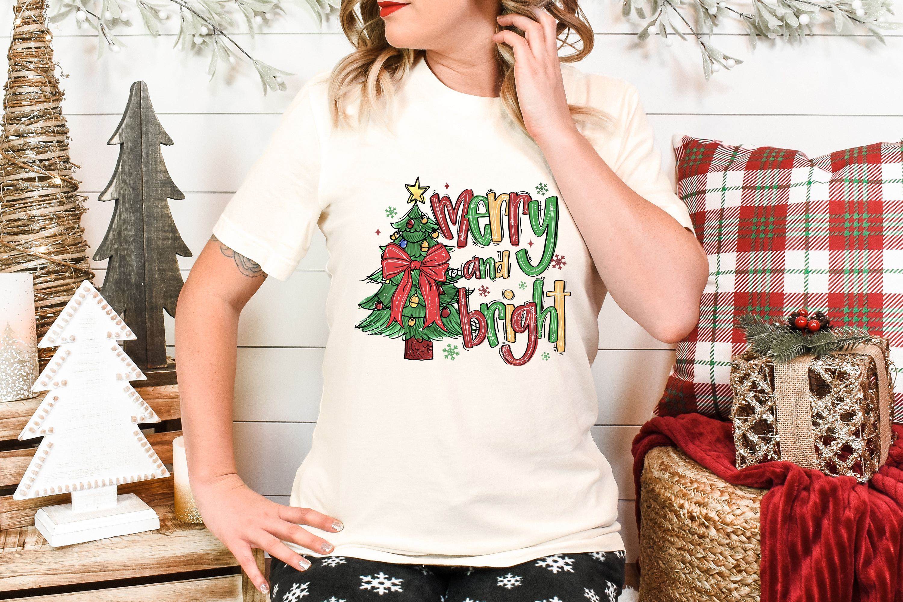 Boho Doodle Merry and Bright