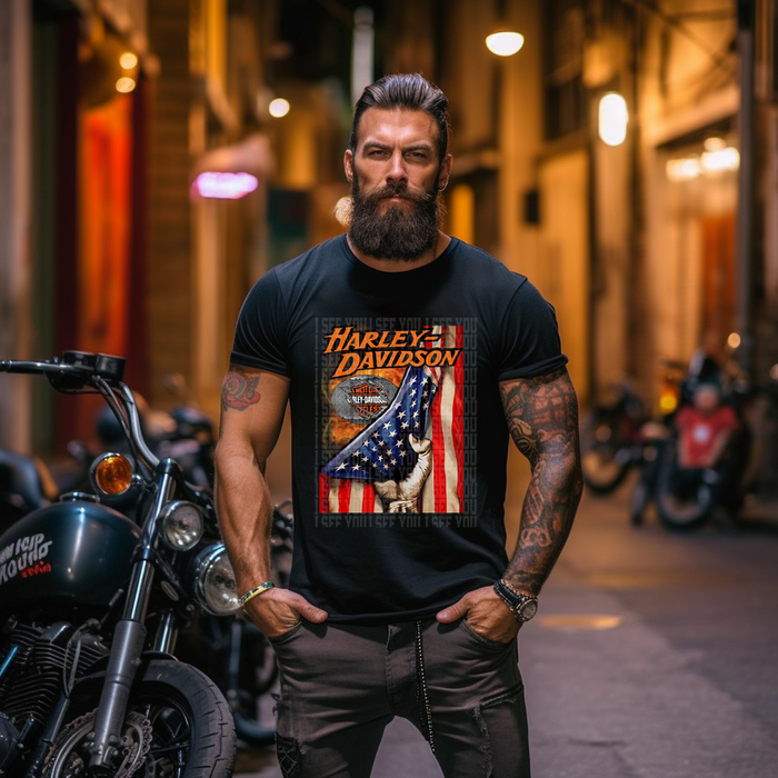 American Harley Flag
