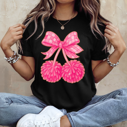 Load image 1 in gallery view. Pink Cherry Poms