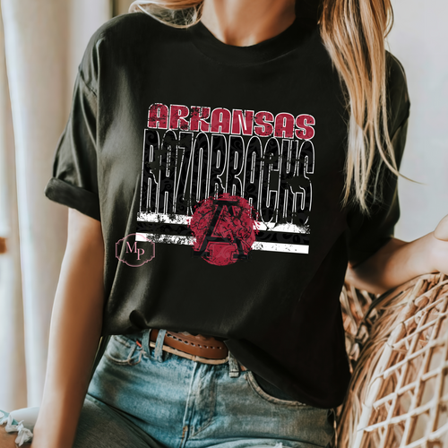 Load image 1 in gallery view. Distressed Razorback