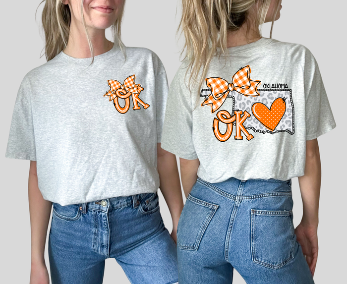 Cute Doodle Oklahoma Orange
