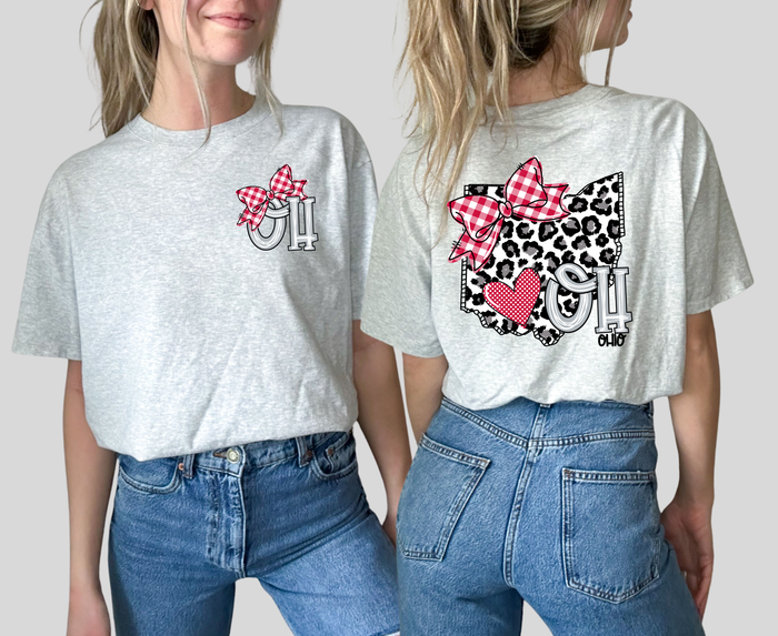 Cute Doodle Ohio Red/Black