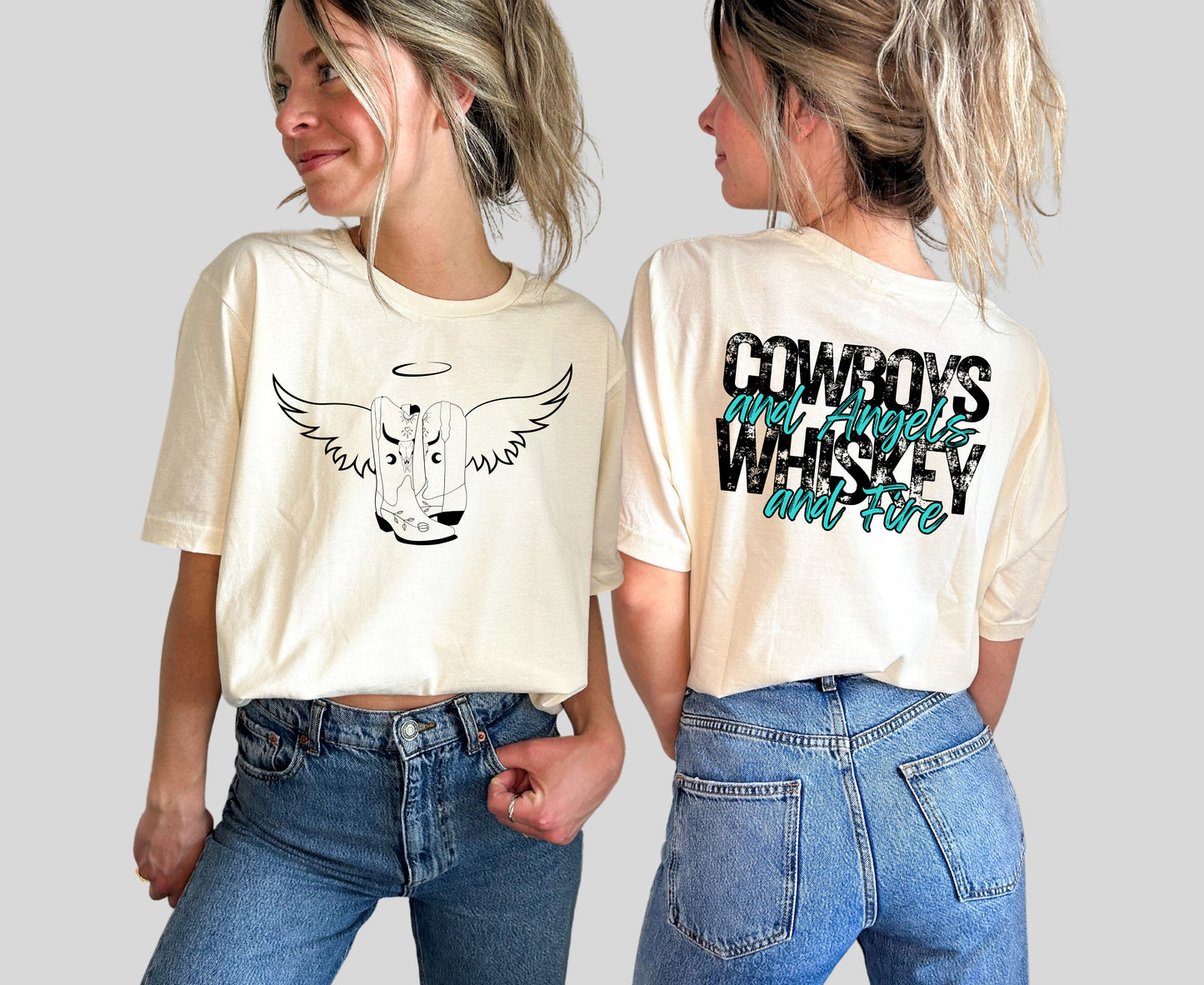 Cowboys And Angels Whiskey And Fire (Two Full Size Prints)