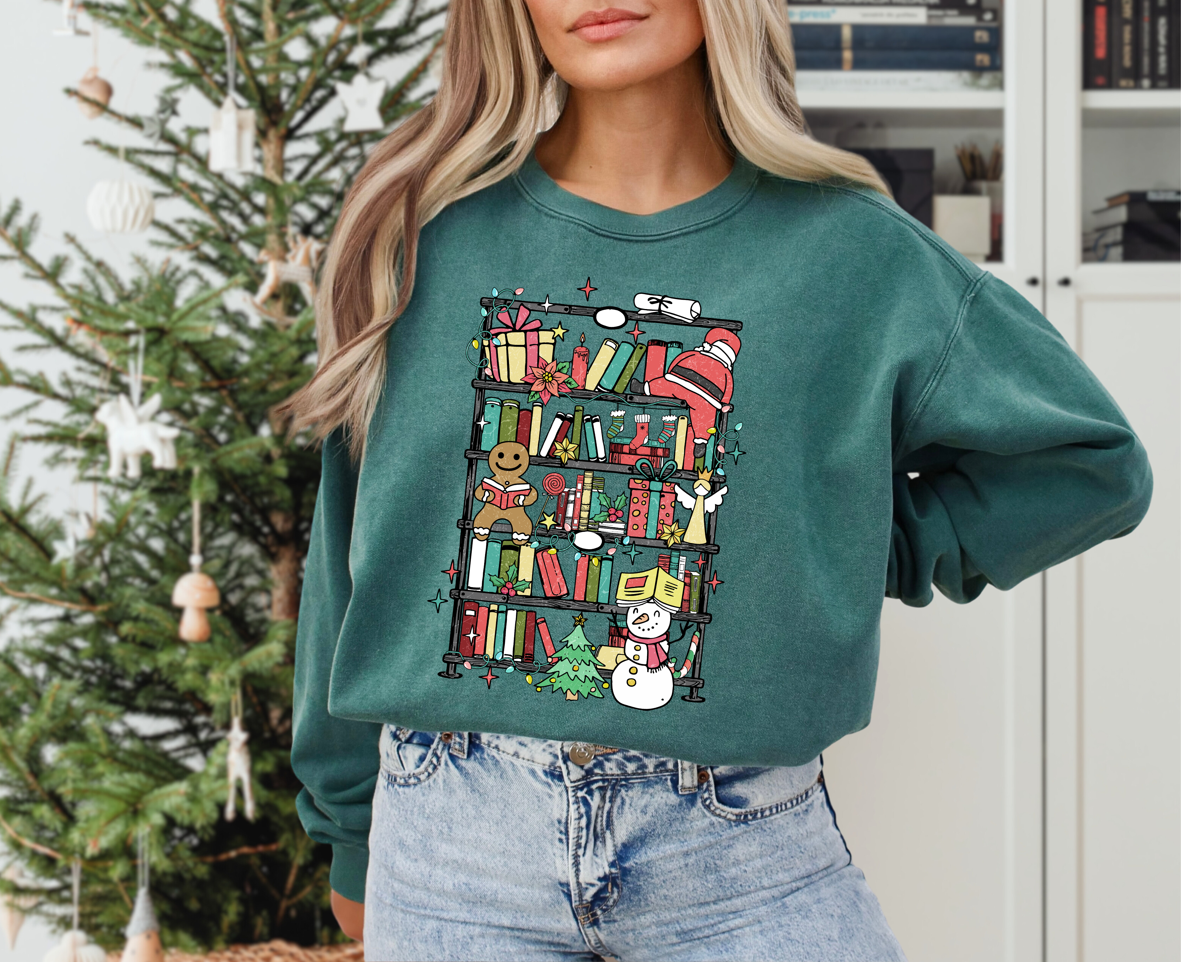 Christmas Bookshelf
