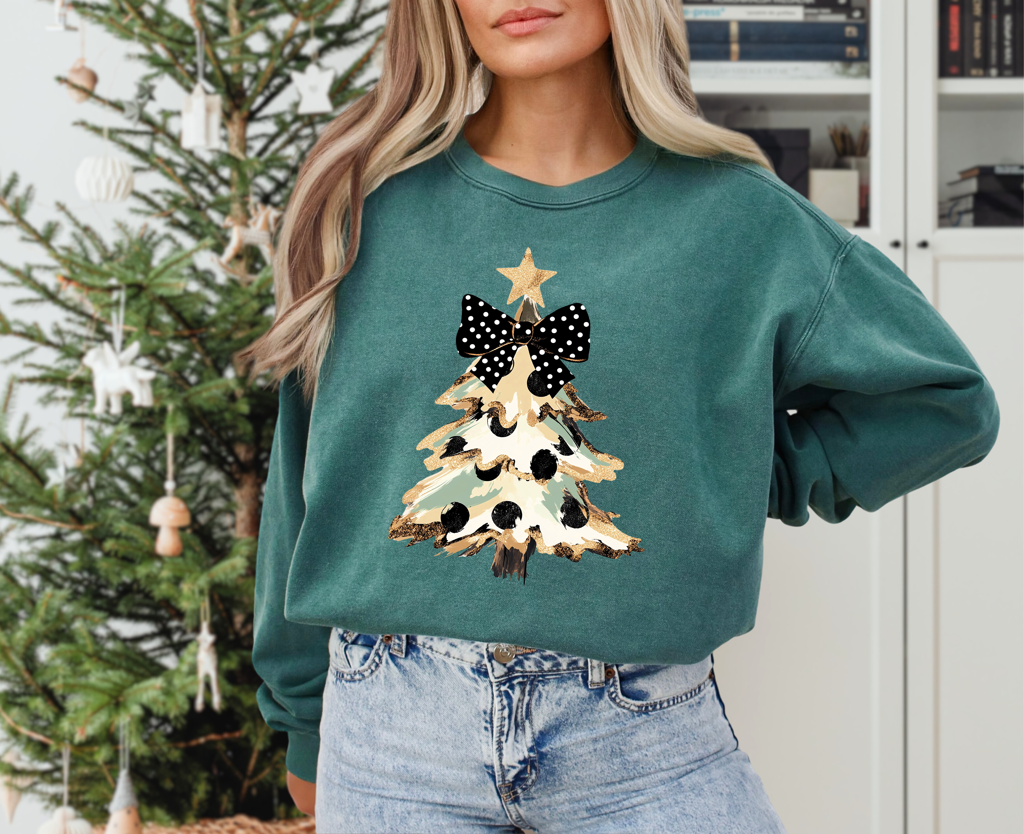 Camo Tree with Black Bow