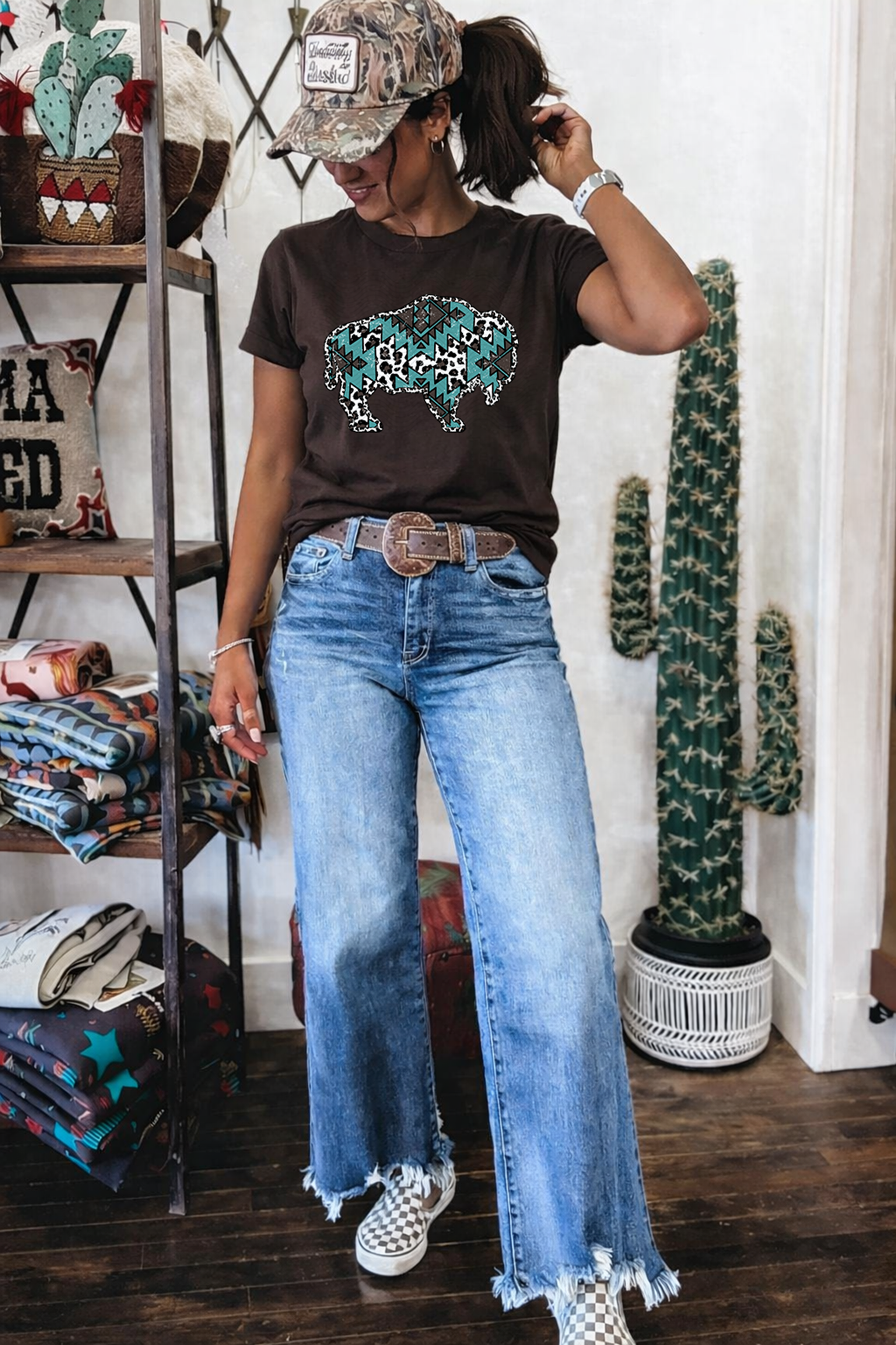 Aztec and Leopard Buffalo