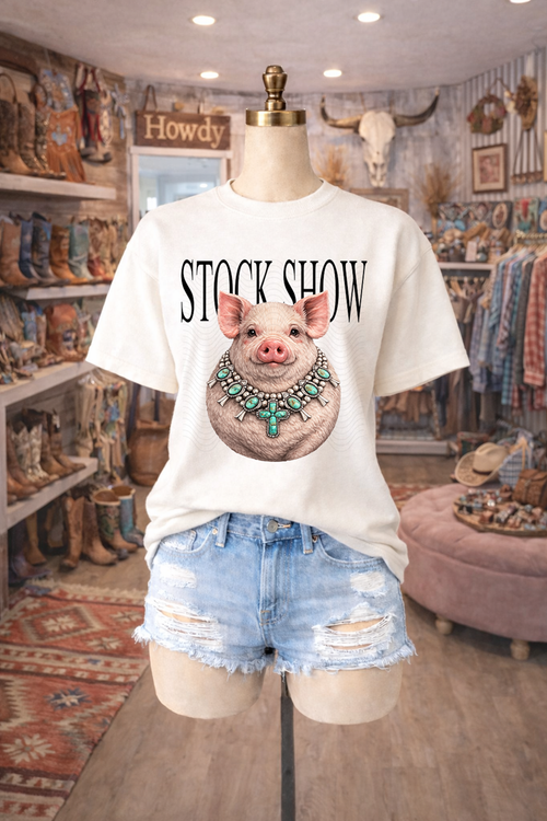 Load image 1 in gallery view. Stock Show Glam Pig