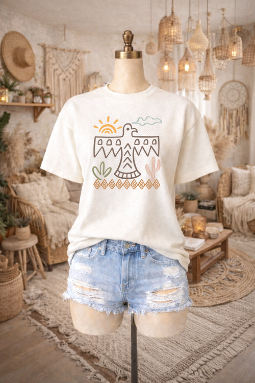 Load image 1 in gallery view. Boho Doodle Eagle