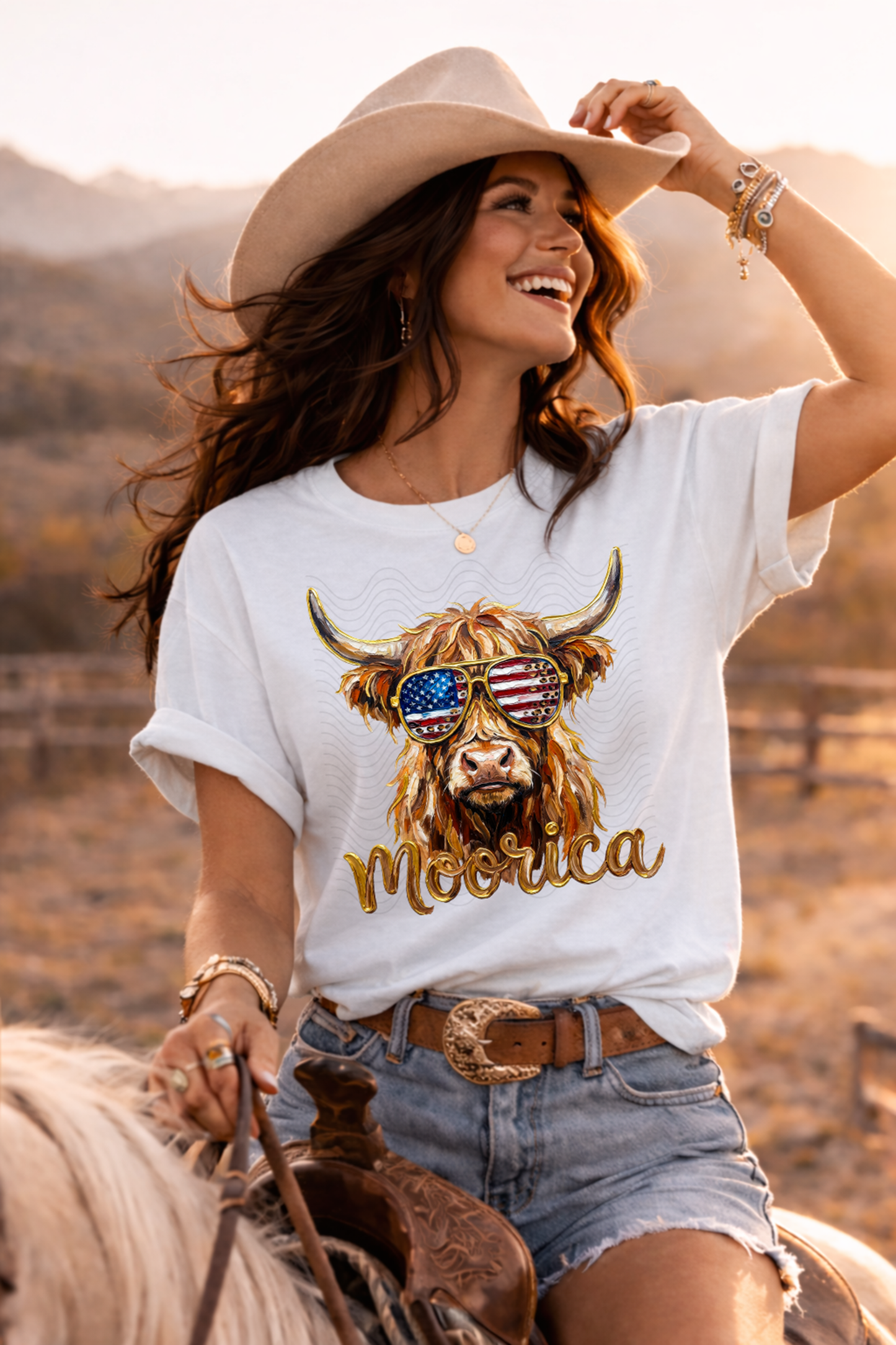 'Merica Painted Highland Cow