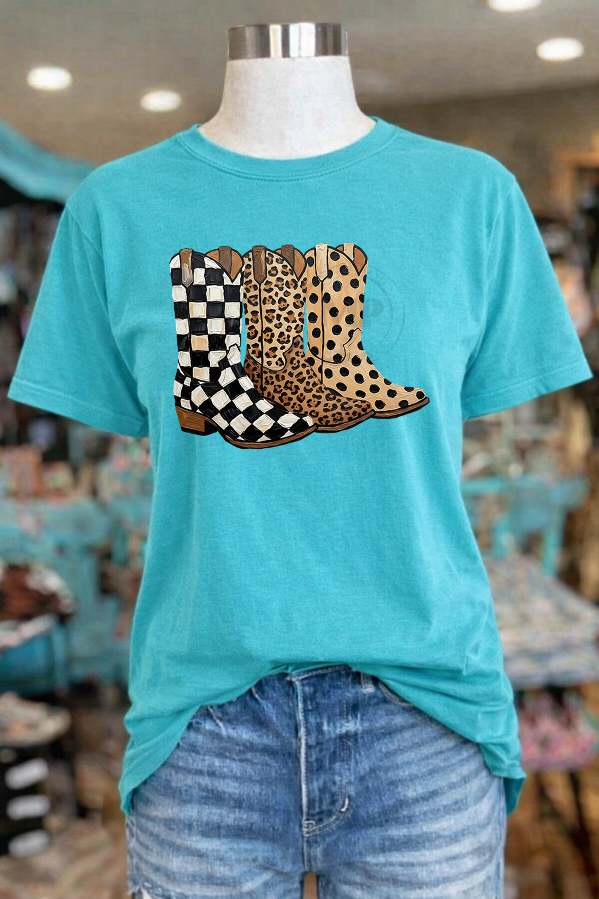 Brushstroke Cowboy Boots