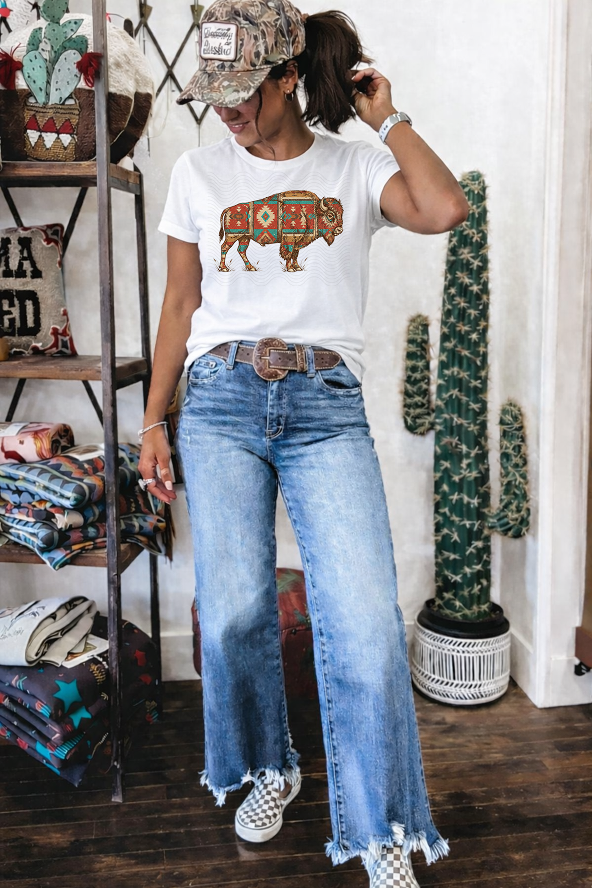 Aztec Pattern Buffalo