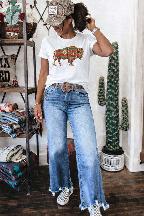 Load image 1 in gallery view. Aztec Pattern Buffalo