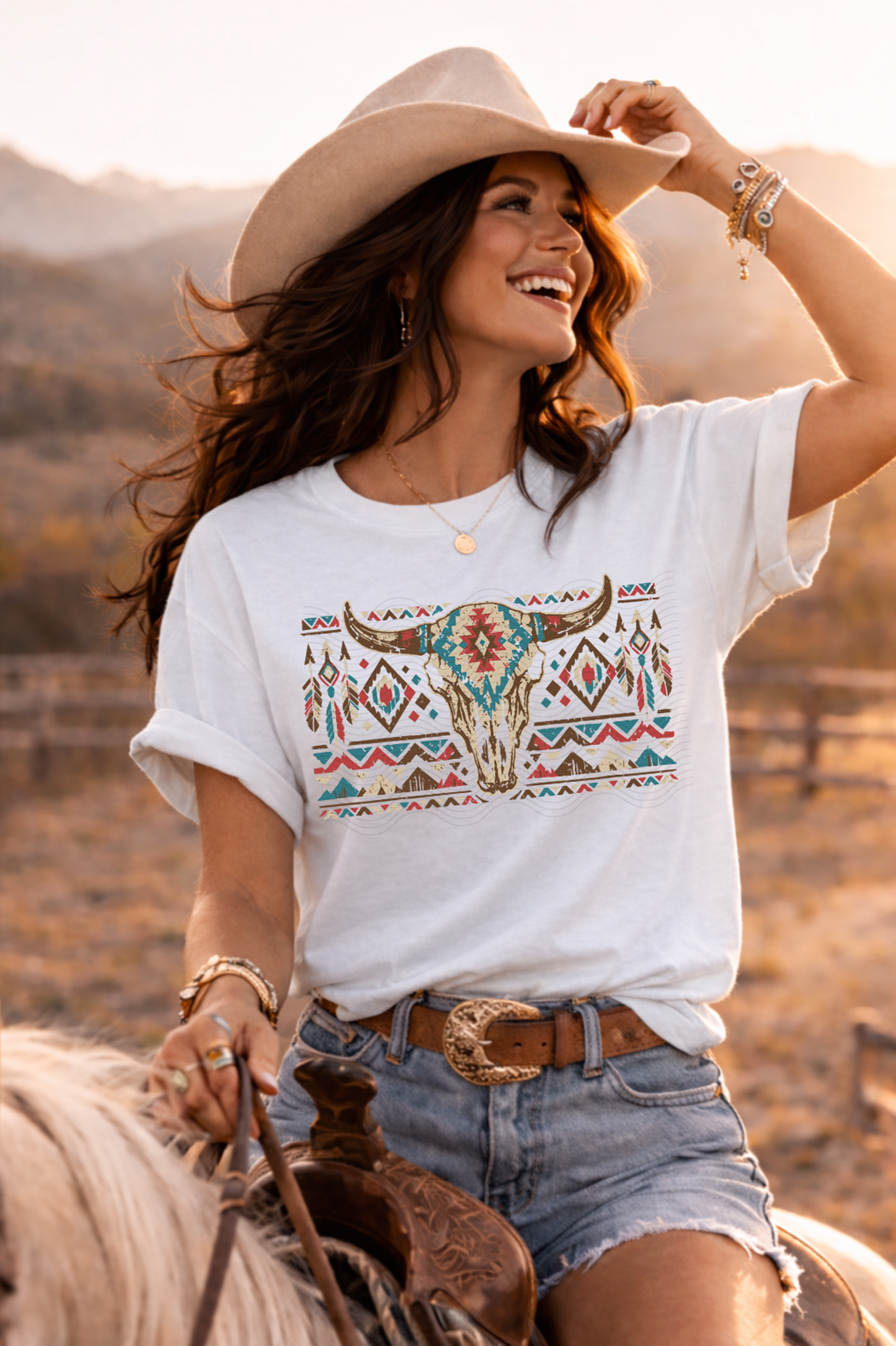 Bull Skull Aztec